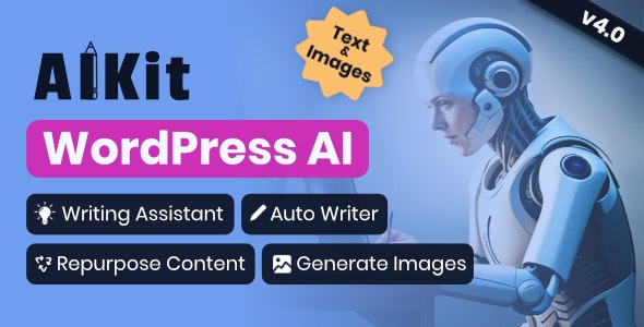 AIKit – WordPress AI Writing Assistant Using GPT - AIKit - WordPress AI Automatic Writer, Chatbot, Writing Assistant & Content Repurposer / OpenAI GPT v4.16.3 by Codecanyon Nulled Free Download