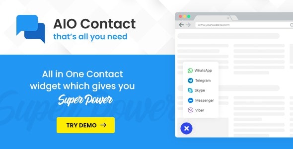 AIO Contact – All in One Contact Widget - AIO Contact - All in One Contact Widget v2.8.3 by Codecanyon Nulled Free Download