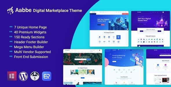 Aabbe – Digital Marketplace WordPress Theme - Aabbe Digital Marketplace WordPress Theme v6.0.0 by Themeforest Nulled Free Download