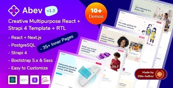 Abev Creative Multipurpose React Next Template - Abev - Creative Multipurpose React Next Template v1.4 by Themeforest Nulled Free Download