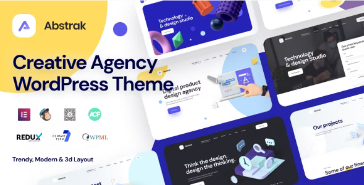 Abstrak – Creative Agency Theme - Abstrak - Creative Agency Theme v1.5.0 by Themeforest Nulled Free Download