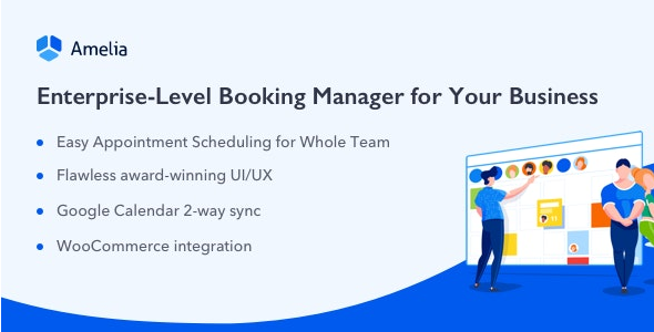 Amelia – Enterprise-Level Appointment Booking WordPress Plugin - Amelia - Enterprise Level Appointment Booking WordPress Plugin v7.5 by Codecanyon Nulled Free Download
