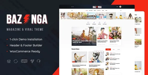 Bazinga Magazine – Viral Blog WordPress Theme - Bazinga - Magazine - Viral Blog WordPress Theme v1.1.8 by Themeforest Nulled Free Download
