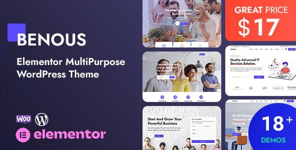 Benous Elementor MultiPurpose WordPress Theme - Benous - Elementor MultiPurpose WordPress Theme v1.3 by Themeforest Nulled Free Download