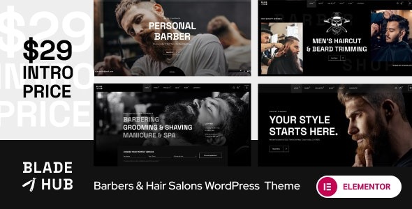 BladeHub – Barber Shop – Hairdressers WordPress Theme - BladeHub - Barber Shop - Hairdressers WordPress Theme v1.0.7 by Themeforest Nulled Free Download