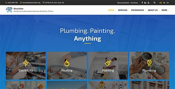 BlueCollar – Handyman – Renovation Business WP Theme - BlueCollar - Handyman - Renovation Business WP Theme v2.7.10 by Themeforest Nulled Free Download