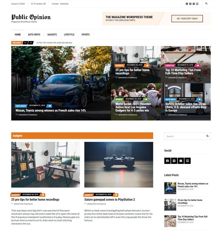 CSS Igniter Public Opinion WordPress Theme - CSS Igniter Public Opinion Magazine Theme v1.5.2 by Cssigniter Nulled Free Download