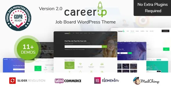 CareerUp – Job Board WordPress Theme - CareerUp - Job Board WordPress Theme v2.3.37 by Themeforest Nulled Free Download