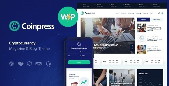 Coinpress ICO Cryptocurrency Magazine – Blog WordPress Theme - Coinpress - ICO Cryptocurrency Magazine - Blog WordPress Theme v1.0.10 by Themeforest Nulled Free Download