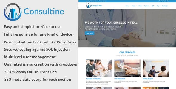 Consultine – Consulting, Business and Finance Website CMS - Consultine - Consulting, Business and Finance Website CMS v1.9 by Codecanyon Nulled Free Download