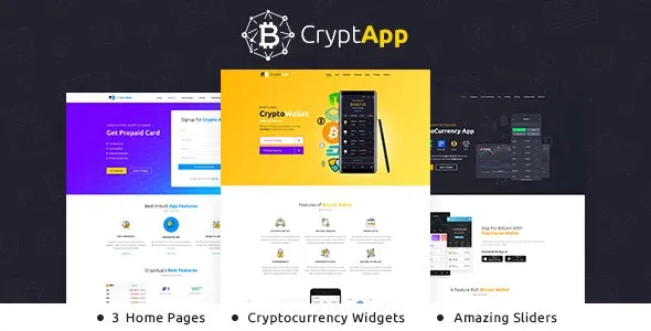 CryptApp – Landing Page Theme - CryptApp - Landing Page Theme v2.8 by Themeforest Nulled Free Download