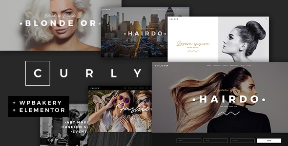 Curly A Stylish Theme for Hairdressers and Hair Salons - Curly A Stylish Theme for Hairdressers and Hair Salons v3.0.0 by Themeforest Nulled Free Download