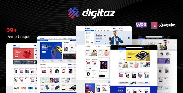 Digitaz – Electronics Elementor WooCommerce Theme - Digitaz - Electronics Elementor WooCommerce Theme v1.2.2 by Themeforest Nulled Free Download