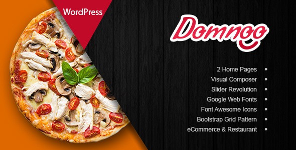 Domnoo – Pizza – Restaurant WP - Domnoo Pizza - Restaurant WP v1.37 by Themeforest Nulled Free Download
