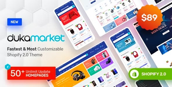 Dukamarket – Multipurpose Shopify Theme - Dukamarket Multipurpose Shopify Theme v2.0.0 by Themeforest Nulled Free Download