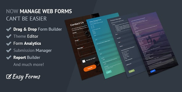 Easy Forms – Advanced Form Builder and Managers - Easy Forms Advanced Form Builder and Managers v2.0.5 by Codecanyon Nulled Free Download