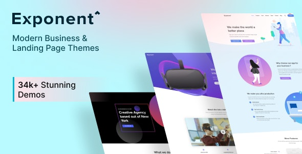 Exponent – Modern Multi – Purpose Business WordPress theme - Exponent - Modern MultiPurpose Business WordPress theme v1.3.0.4 by Themeforest Nulled Free Download