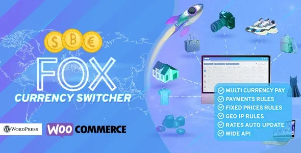 WOOCS – WooCommerce Currency Switcher - FOX Currency Switcher Professional for WooCommerce v2.4.1.8 by Codecanyon Nulled Free Download