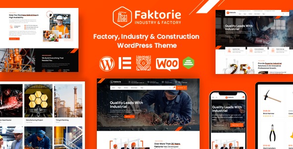 Faktorie – Industry – Factory WordPress Theme - Faktorie - Industry - Factory WordPress Theme v1.7 by Themeforest Nulled Free Download