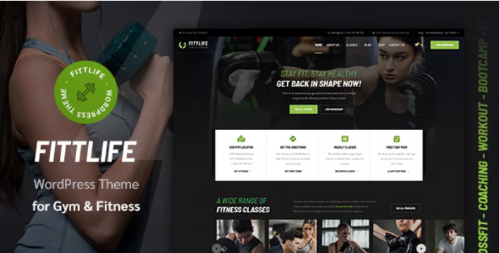 Fittlife – Gym – Fitness WordPress Theme - Fittlife - Gym - Fitness WordPress Theme v1.1.4 by Themeforest Nulled Free Download