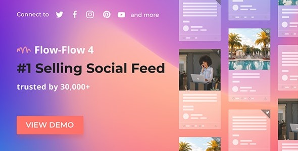 Flow-Flow Social Streams - Flow Flow - Social Stream for WordPress v4.9.6 by Social-streams Nulled Free Download