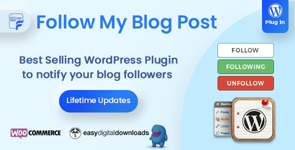 Follow My Blog Post – WordPress Plugin - Follow My Blog Post v2.2.2 by Codecanyon Nulled Free Download