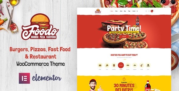 Foodo – Fast Food Restaurant WordPress Theme - Foodo - Fast Food Restaurant WordPress Theme v2.0.4 by Themeforest Nulled Free Download