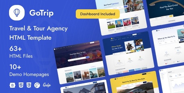 GoTrip – Travel – Tour Agency HTML Template - GoTrip - Travel - Tour Agency HTML Template v1.0.0 by Themeforest Nulled Free Download