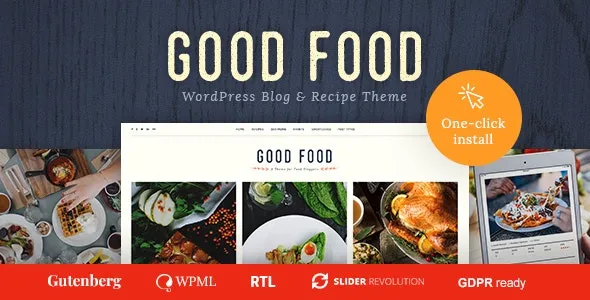 Good Food – Recipe Magazine – Food Blogging Theme - Good Food Recipe Magazine - Food Blogging Theme v1.2.2 by Themeforest Nulled Free Download