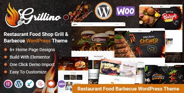 Grillino – Grill – Restaurant WordPress Theme - Grillino - Grill & Restaurant WordPress Theme v1.5.2 by Themeforest Nulled Free Download