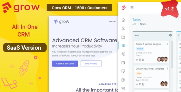 Grow CRM SaaS – Laravel Project Management – Multitenancy - Grow CRM SaaS Laravel Project Management - Multitenancy v2.5 by Codecanyon Nulled Free Download