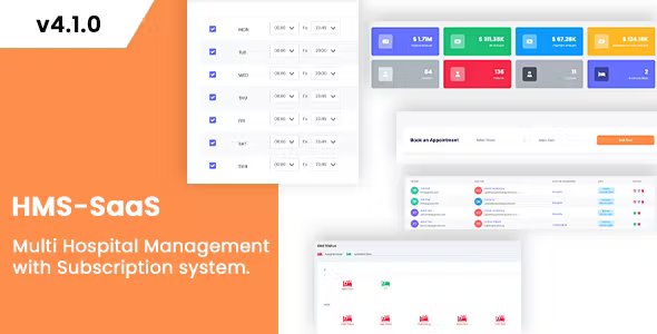 InfyHMS-Saas – Laravel Multi Hospital Management System – Saas Hospital - HMS Saas - Laravel Multi Hospital Management System - HMS Saas Hospital - Appointment Booking v5.3.0 by Codecanyon Nulled Free Download