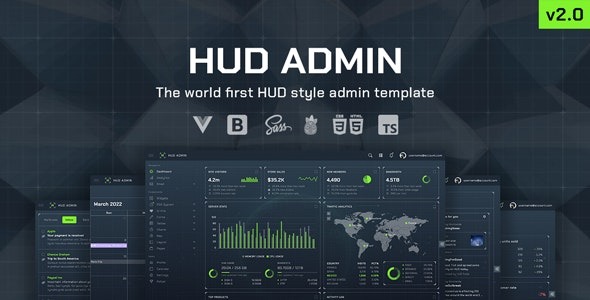 HUD Vue Bootstrap Admin Template - HUD - Vue Bootstrap Admin Template v2.4 by Themeforest Nulled Free Download