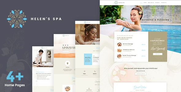 Helen-s Spa – Beauty Spa, Health Spa – Wellness Theme - Helen Spa Beauty Cosmetic Theme v3.0.0 by Themeforest Nulled Free Download