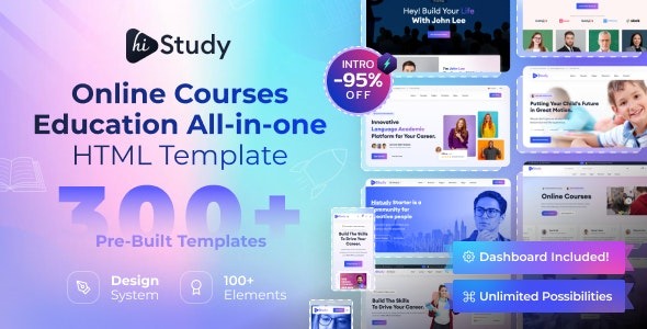 HiStudy – Online Courses & Education Template - HiStudy - Online Courses - Education Template v2.0.0 by Themeforest Nulled Free Download