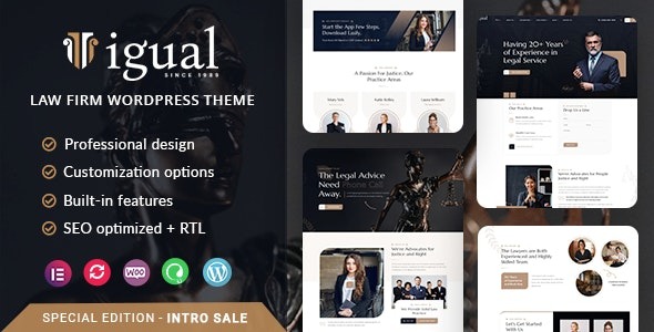 Igual – Law Firm WordPress Theme - Igual Law Firm WordPress Theme v1.0.5 by Themeforest Nulled Free Download
