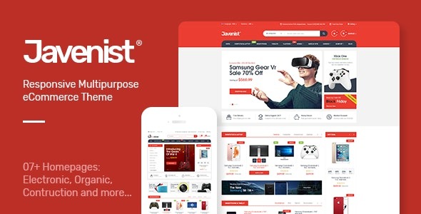 Javenist – Multipurpose eCommerce WordPress Theme - Javenist Multipurpose eCommerce WordPress Theme v1.3.2 by Themeforest Nulled Free Download