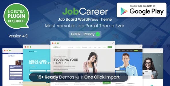 JobCareer – Job Board Responsive WordPress Theme - JobCareer Job Board Responsive WordPress Theme v6.2 by Themeforest Nulled Free Download
