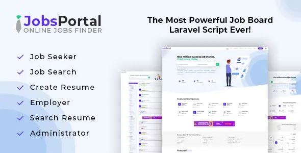 Jobs Portal – Job Board Laravel Script - Jobs Portal Job Board Laravel Script v4.1 by Codecanyon Nulled Free Download