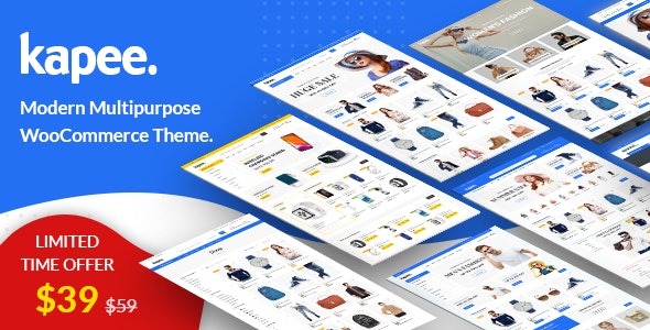 Kapee – Fashion Store Woo Theme - Kapee - Modern Multipurpose WooCommerce Theme v1.6.7 by Themeforest Nulled Free Download