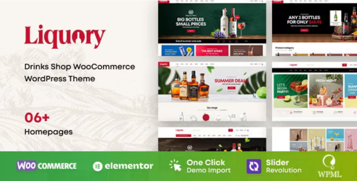 Liquory Drinks Shop WooCommerce Theme - Liquory - Drinks Shop WooCommerce Theme v1.2.5 by Themeforest Nulled Free Download
