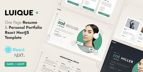 Luique – Personal Portfolio React Template - Luique - Personal Portfolio React Template v1.0.0 by Themeforest Nulled Free Download
