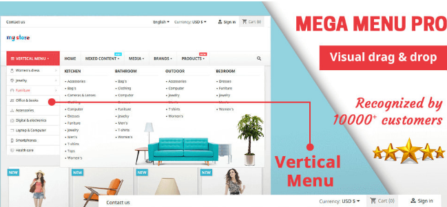 Mega Menu PRO module - Mega Menu PRO module for (Prestashop) by PrestaHero v2.5.5 by Prestashop Nulled Free Download
