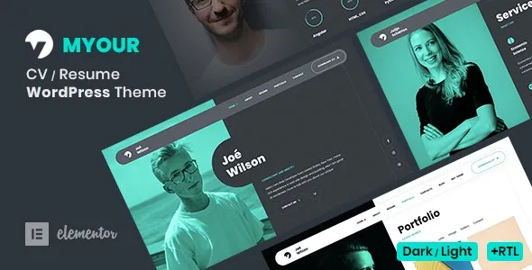 Myour – WordPress Resume Theme - Myour - WordPress Resume Theme v1.5.1 by Themeforest Nulled Free Download
