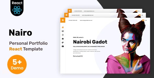 Nairo – Personal Portfolio React Template - Nairo Personal Portfolio React Template v2.0.0 by Themeforest Nulled Free Download
