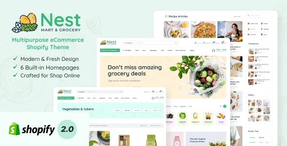 Nest – Multipurpose eCommerce Shopify Theme - Nest - Multipurpose eCommerce Shopify Theme v1.0.5 by Themeforest Nulled Free Download