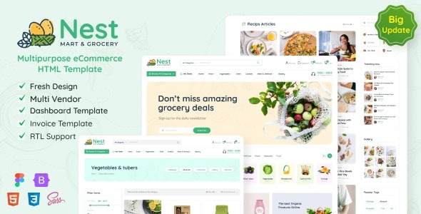 Nest – Multipurpose eCommerce HTML Template - Nest - Multipurpose eCommerce HTML Template v6.0.0 by Themeforest Nulled Free Download