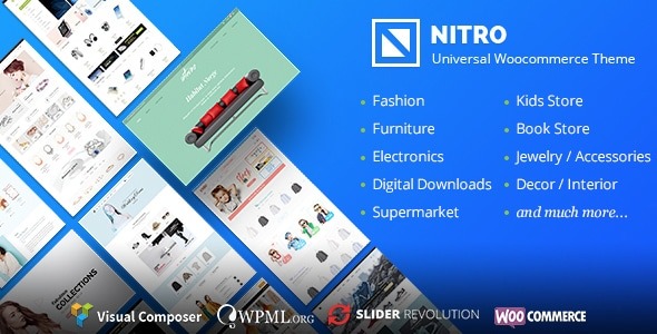 Nitro – Universal Woocommerce Theme From Ecommerce Experts - Nitro Universal WooCommerce Theme v1.7.8 by Themeforest Nulled Free Download