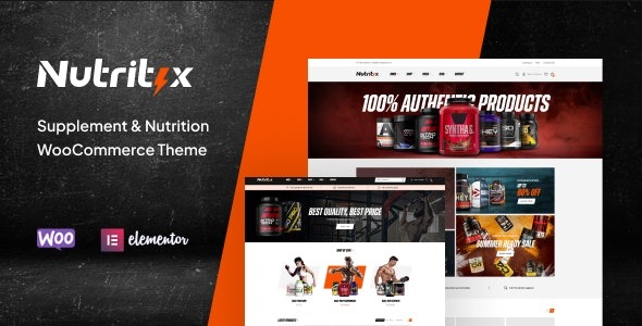 Nutritix Supplement – Nutrition WooCommerce Theme - Nutritix - Supplement - Nutrition WooCommerce Theme v1.2.6 by Themeforest Nulled Free Download