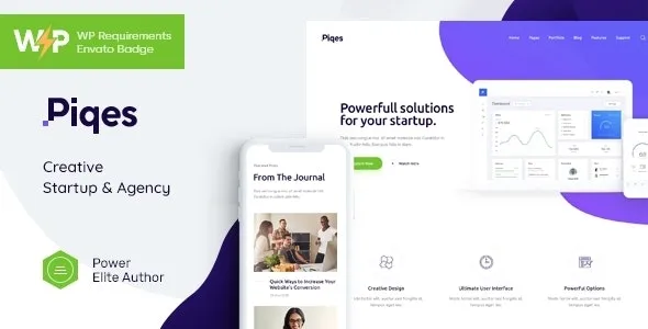Piqes Creative Startup – Agency WordPress Theme - Piqes - Creative Startup - Agency WordPress Theme v1.0.10 by Themeforest Nulled Free Download